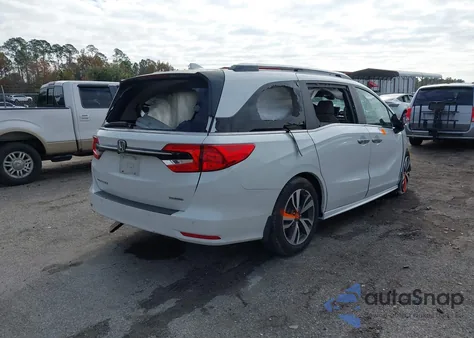 2022 Honda Odyssey Touring from USA, damaged, VIN 5FNRL6H81NB053357